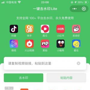 欣賞工具小程序開發(fā)一鍵去水印Lite
