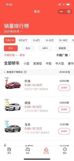 北京公眾號開發項目分析【易車網】