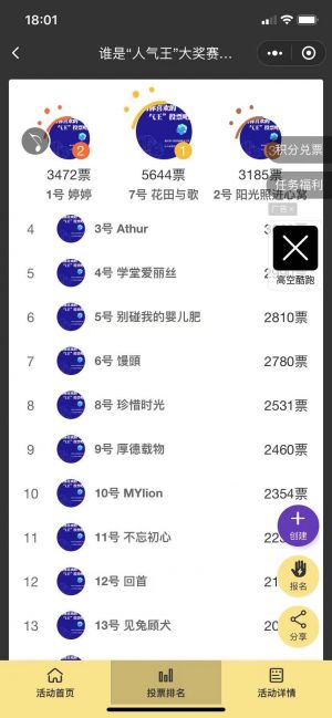 投票世界小程序設計圖3