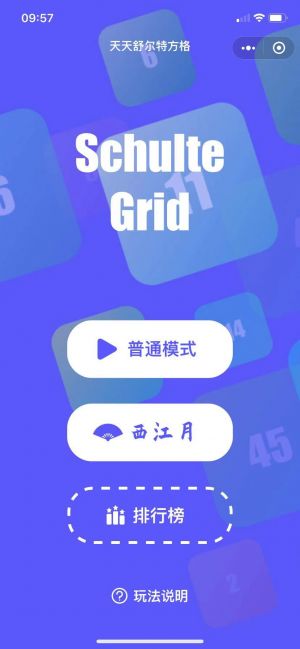 天天舒爾特方格小程序設(shè)計圖1